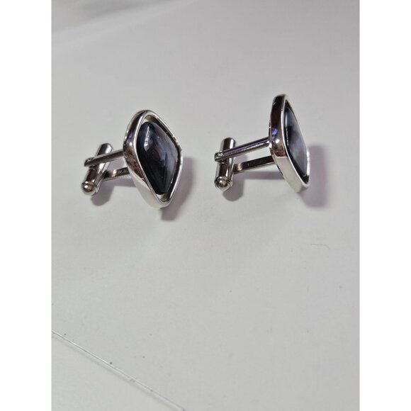 **Last Chance!! Final Sale** Silver tone vintage hickok cufflinks - Picture 9 of 10